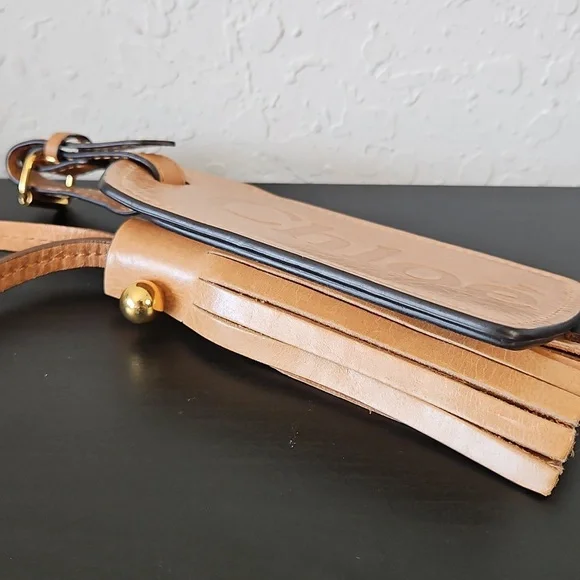 Chloe Luggage Tag & Tassel, Light Brown - Picture 12 of 14